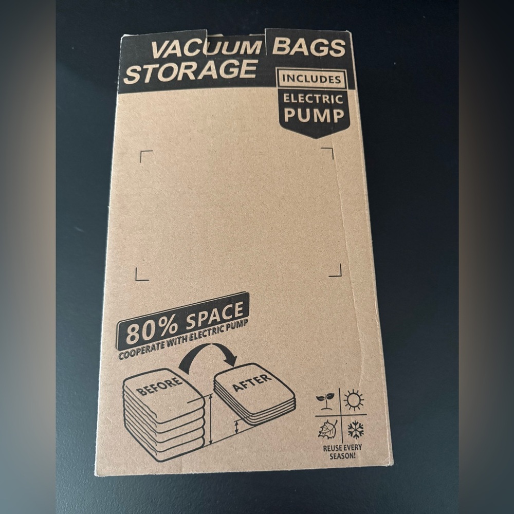 Vacuum Storage Bags with Electric Pump
